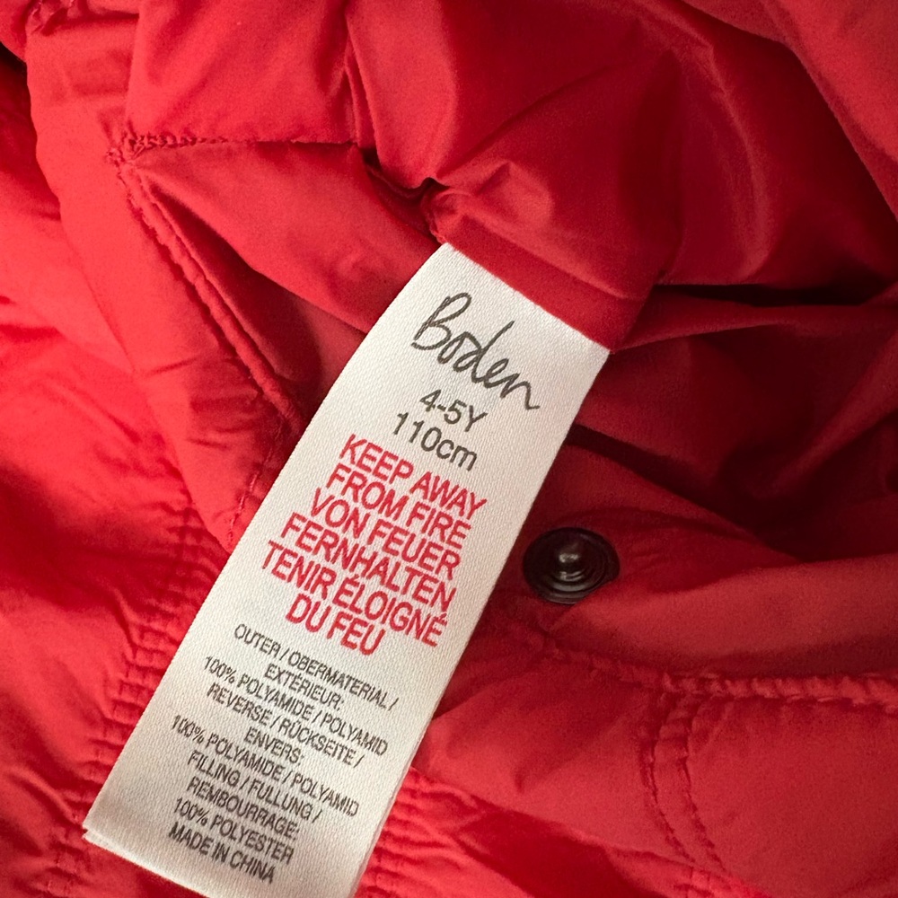 Boden jacket coat 4-5y - Picture 5 of 5